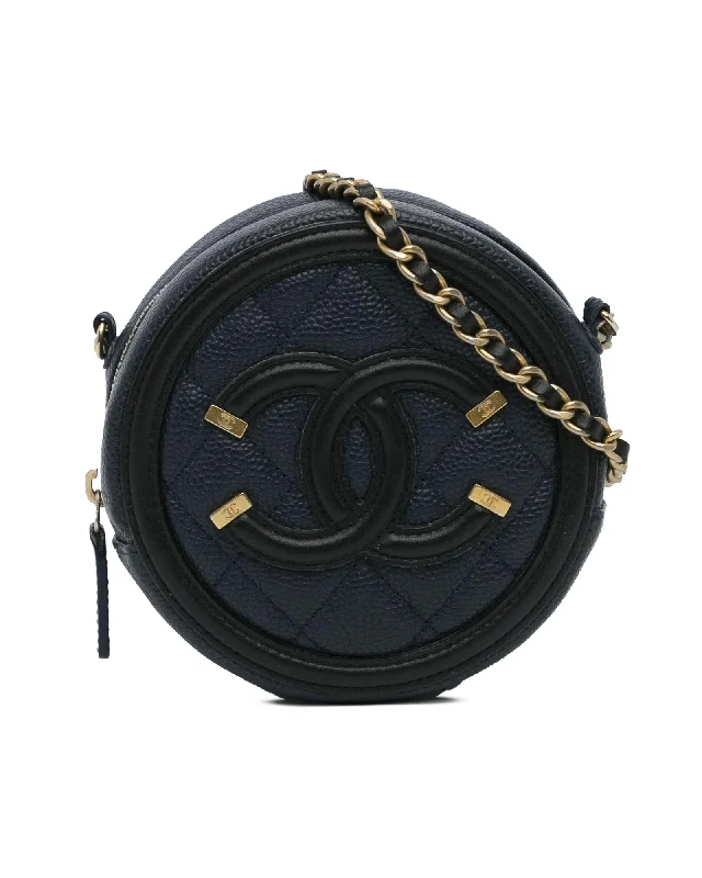 Tote Bags with Denim Handles -Quilted Leather Round Crossbody Bag with Woven Chain Strap