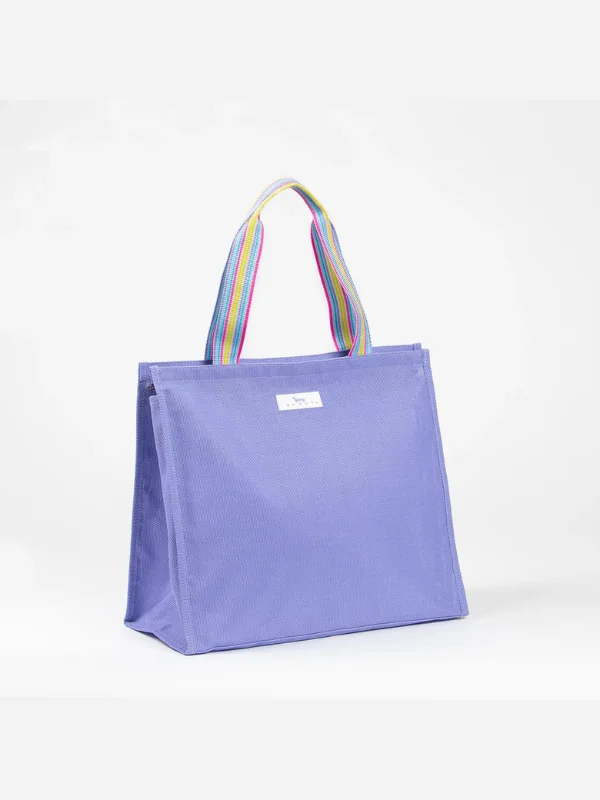 Tote Bags with Leather Handles -Amethyst Cold Shoulder Bag by Scout