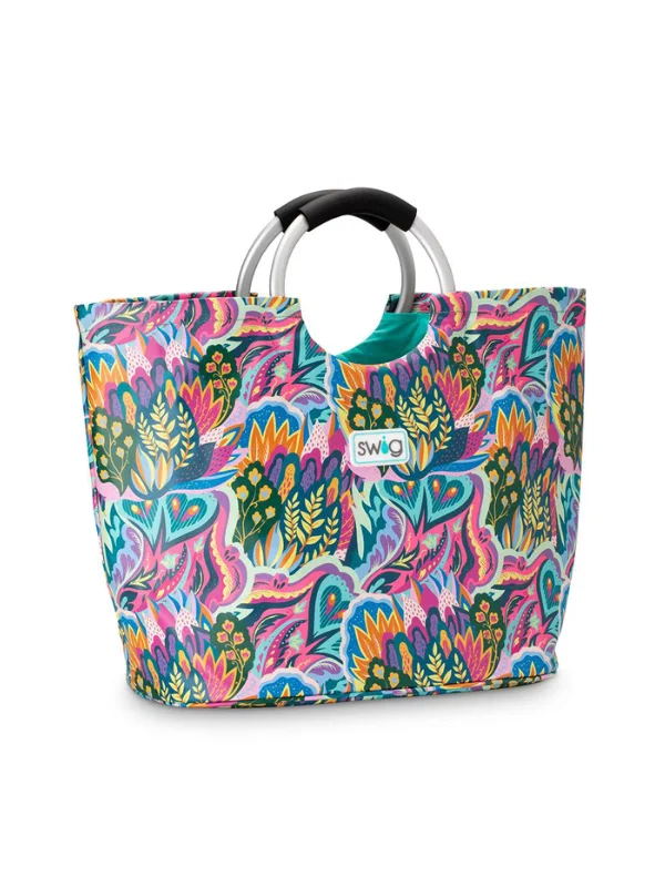 Tote Bags with Corduroy Handles -Bazaar Loopi Tote by Swig Life