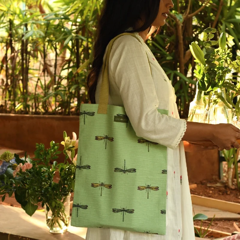 Colorful Tote Bags for Spring -Book Bag - Akitsu - Seafoam