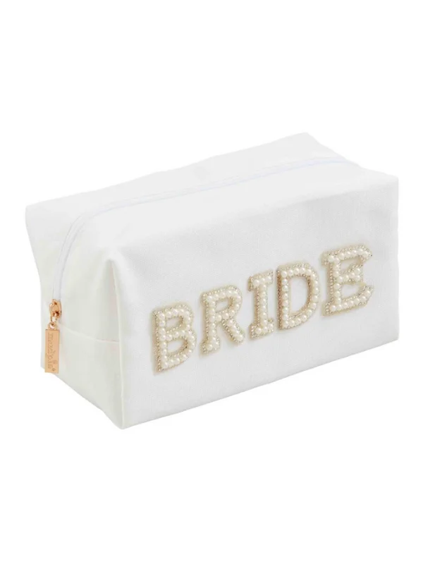 Tote Bags with Magnetic Closures -Pearl Bride Cosmetic Case