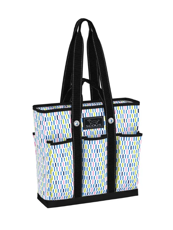 Large Capacity Tote Bags for Work -Chalk About It Pocket Rocket Pocket Tote by Scout