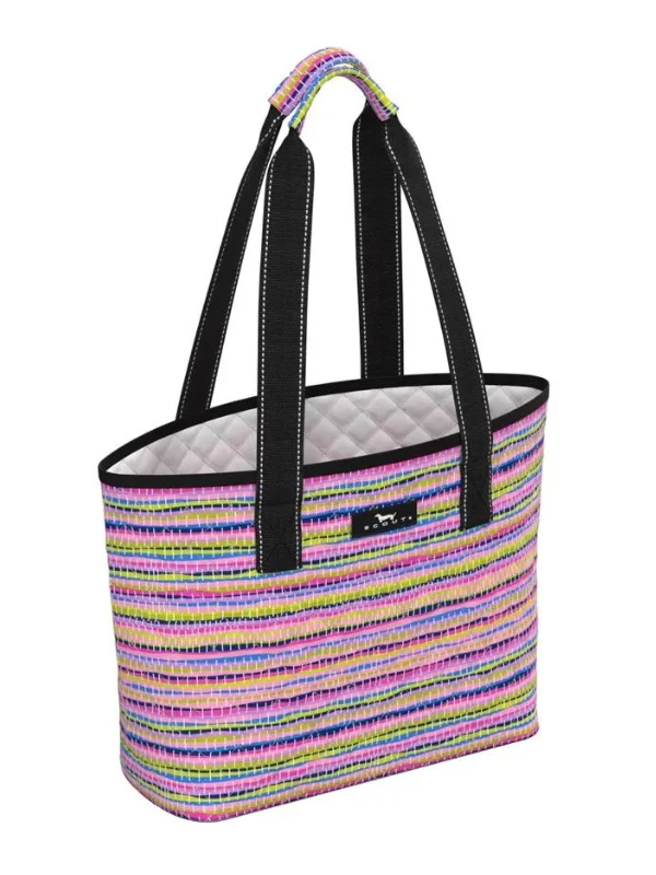 Tote Bags with Embossed Patterns -Rag Queen Quilty As Charged Tote by Scout