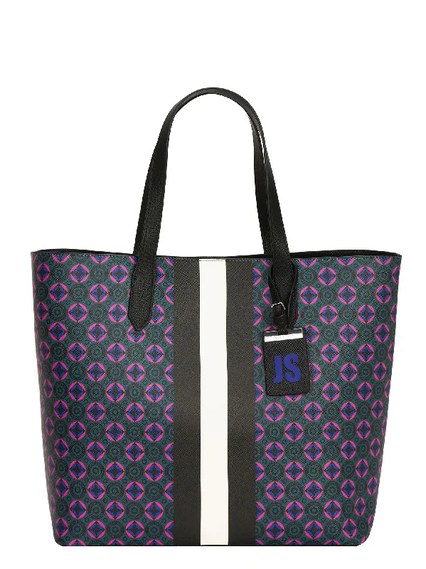 Tote Bags with Magnetic Closures -Monogram Tote Bag