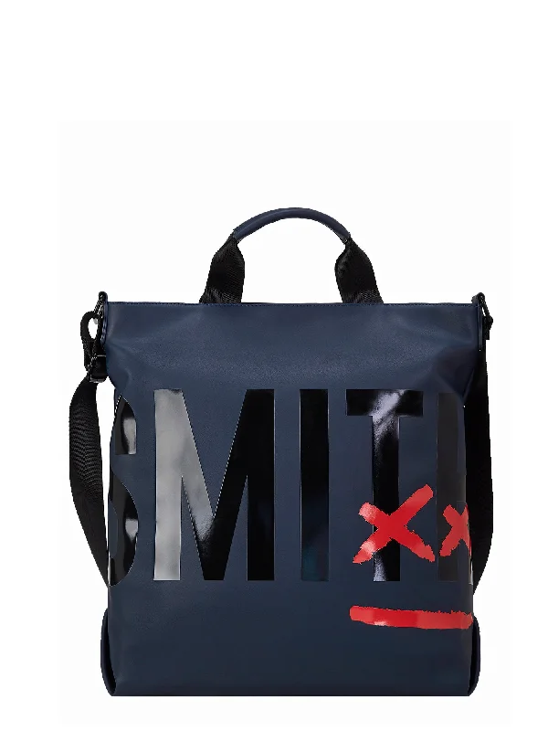 Tote Bags with Geometric Prints -Gotham Flat Tote