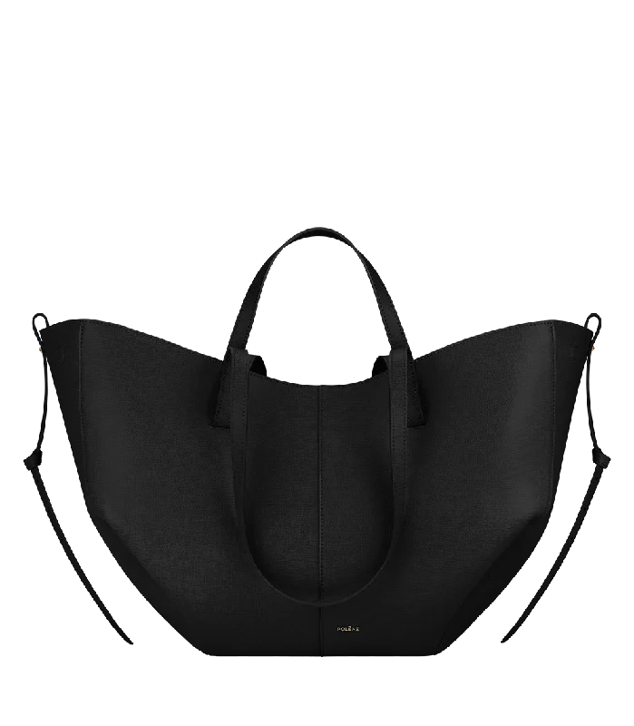 Sustainable hemp handle bags appealing to green fashion -Cyme - Textured Black