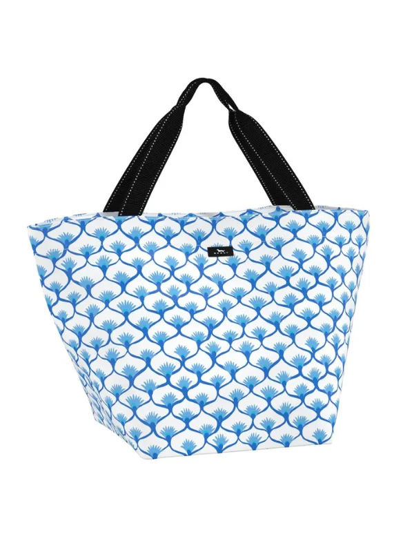 Tote Bags with Patchwork -Fanna White Weekender Travel Bag by Scout