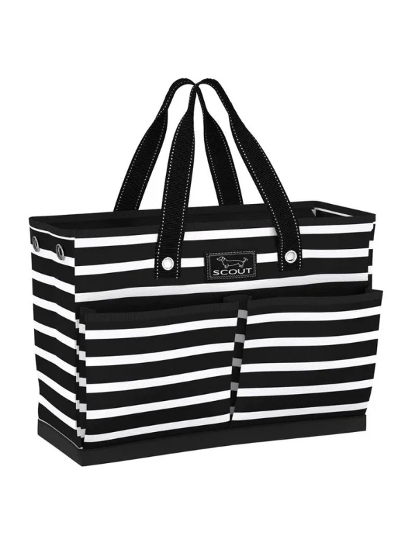 Tote Bags with Hearts -Fleetwood Black The BJ Bag Pocket Tote by Scout