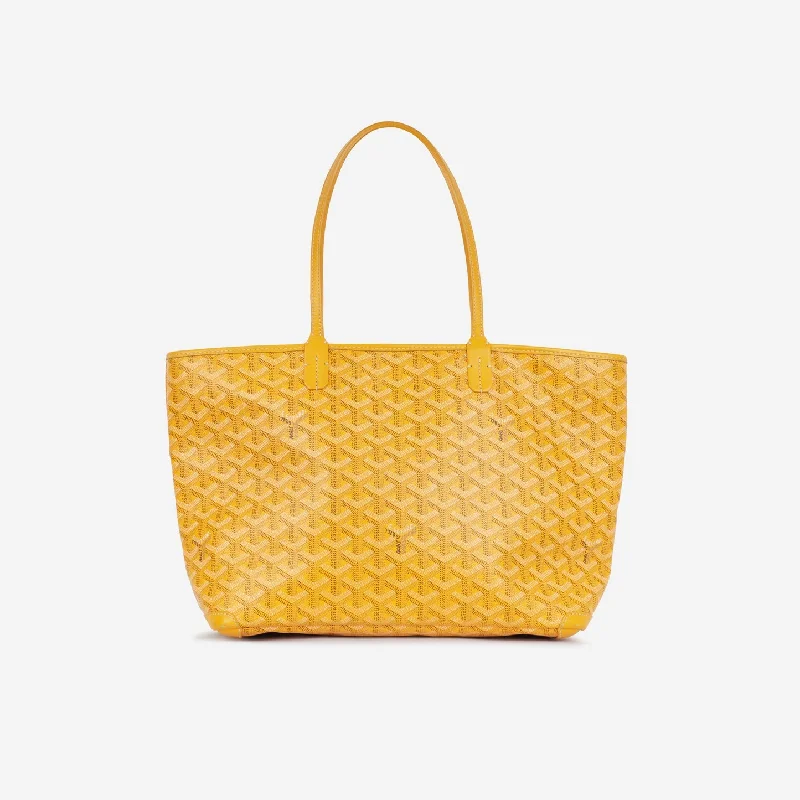 Tote Bags with Monograms -Goyard Goyard - Artois PM - Yellow Goyardine PHW - Pre-Loved