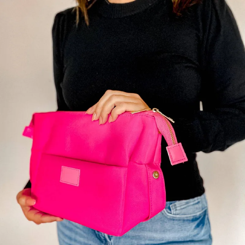 Tote Bags for Grocery Shopping -Hot Pink Cosmetic Bum Bag