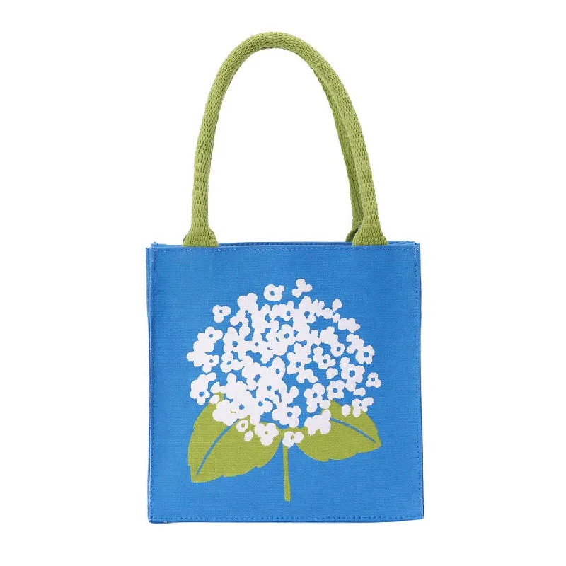 Tote Bags with Hearts -Hydrangea Sola Reusable Itsy Bitsy Gift Bag