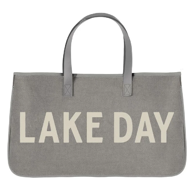 Double Handle Tote Bags for Stability -Lake Day Tote