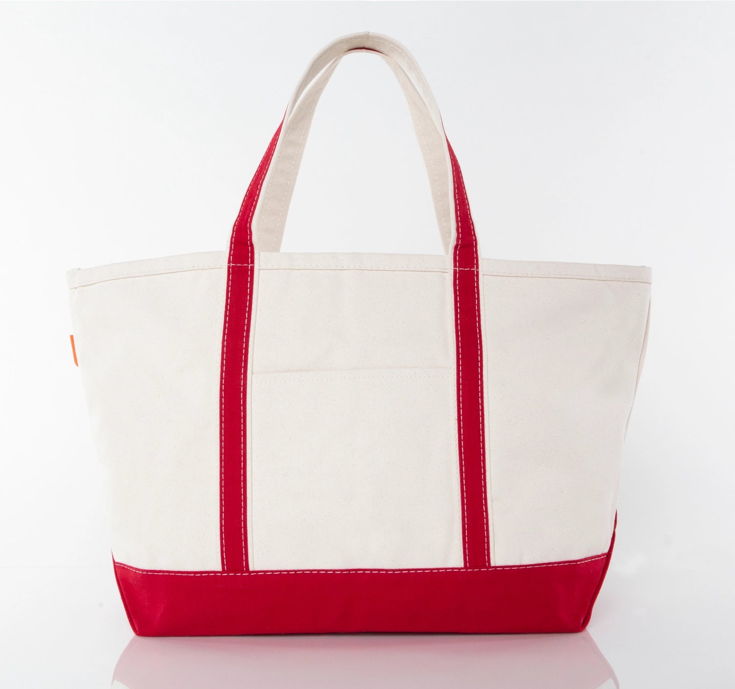 Tote Bags for Workouts -Large Classic Canvas Tote in Red