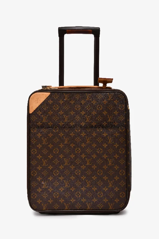 Tote Bags with Hearts -Louis Vuitton 2010 Monogram Pegase 45 Rolling Carry-On Suitcase (As Is)