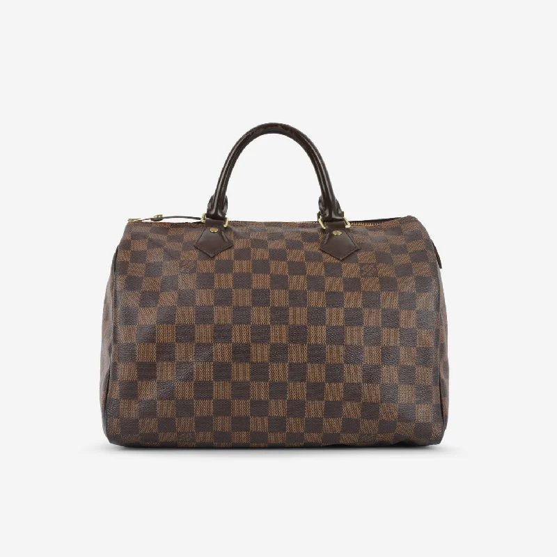 Tote Bags with Interior Pockets -Louis Vuitton Louis Vuitton - Speedy 30 - Damier Ebene GHW - 2015 - Pre-Loved