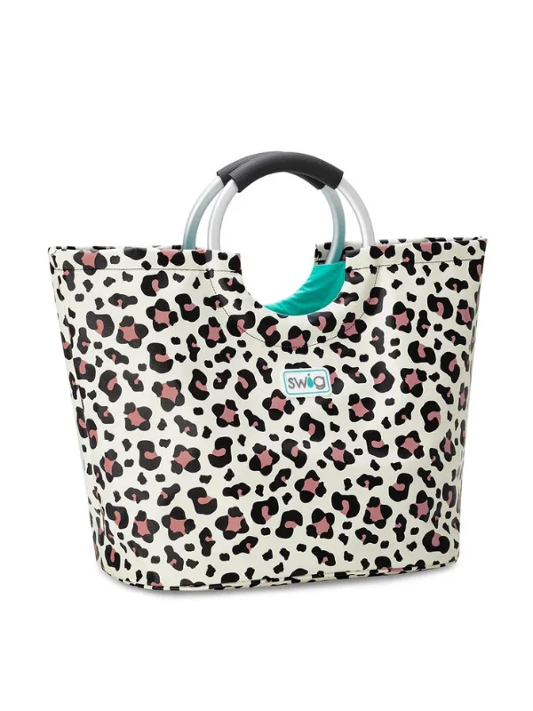 Beaded Tote Bags for Evening -Luxy Leopard Loopi Tote by Swig Life