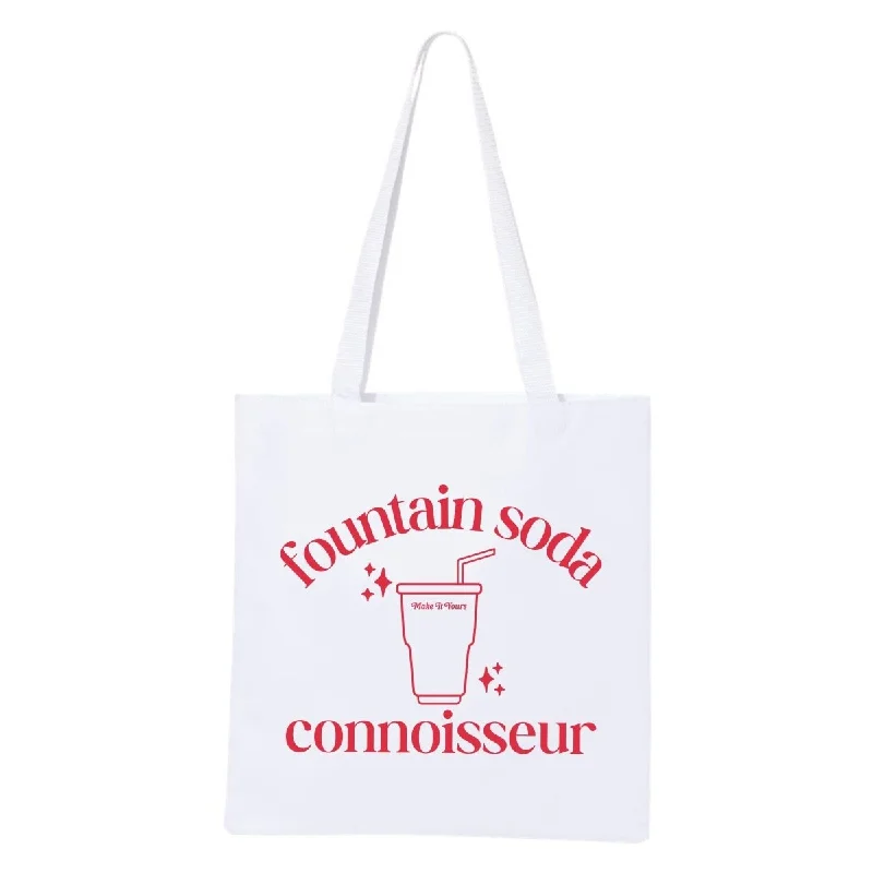 Tote Bags with Stars -Make It Yours™ 'Fountain Soda Connoisseur' Tote Bag