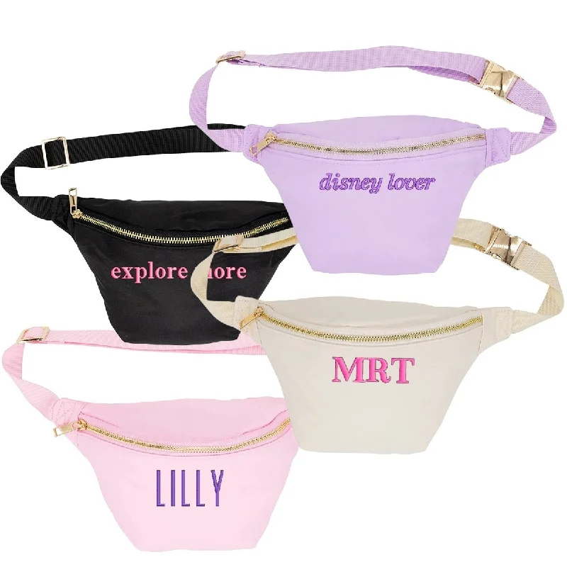 Tote Bags with Mesh Handles -Make It Yours™ Nylon Fanny Pack