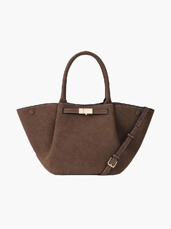 Tote Bags with Shoulder Strap -Melanie Suede Bag