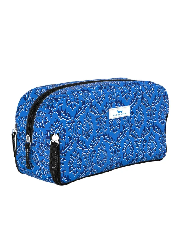 Tote Bags with PVC Handles -Merci Beau Blue 3-Way Toiletry Bag by Scout