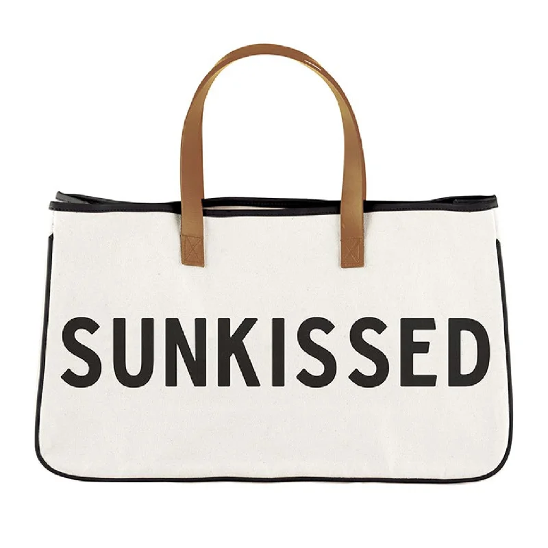 White Tote Bags for Purity -Sunkissed Canvas Tote