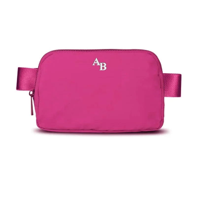 Tote Bags with Wooden Handles -Initialed Belt Bag