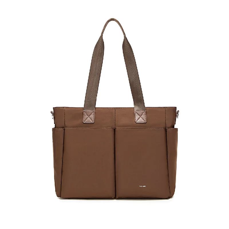 Structured tweed handle bags with classic textured appeal -Olivia Tote Bag