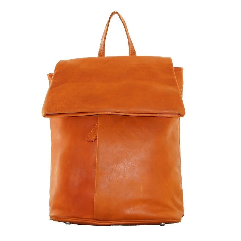 Soft corduroy handle bags with retro tactile charm -OP453 ~ Oil Pull Up Medium Backpack