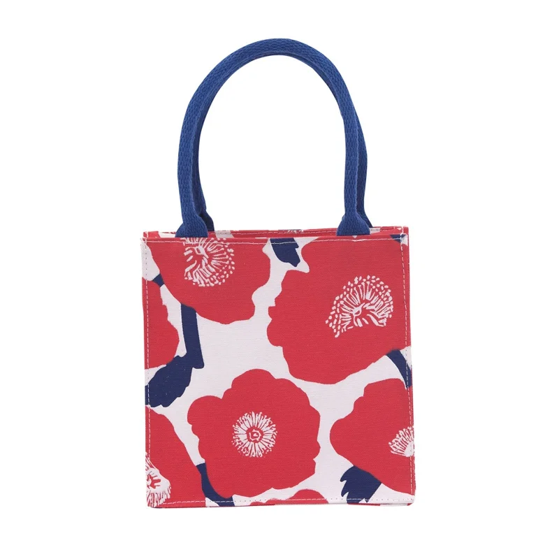 Large Capacity Tote Bags for Work -Poppies Reusable Itsy Bitsy Gift Bag