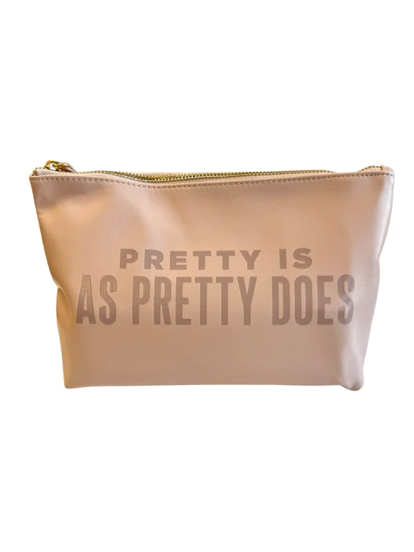 Adjustable Handle Tote Bags -Pretty Is As Pretty Does Catch All Pouch