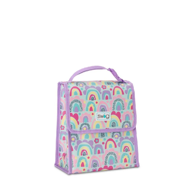 Zippered Tote Bags for Safety -Rainglow Foldi Lunch Bag