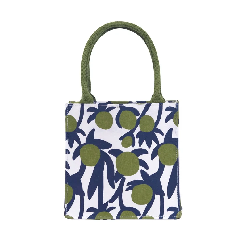 Tote Bags with Knitted Handles -Soft Bloom Reusable Itsy Bitsy Gift Bag