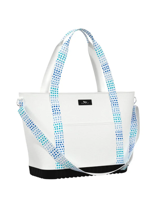 Detachable Handle Tote Bags -Spotted at Sea Accent Cools Gold Soft Cooler by Scout