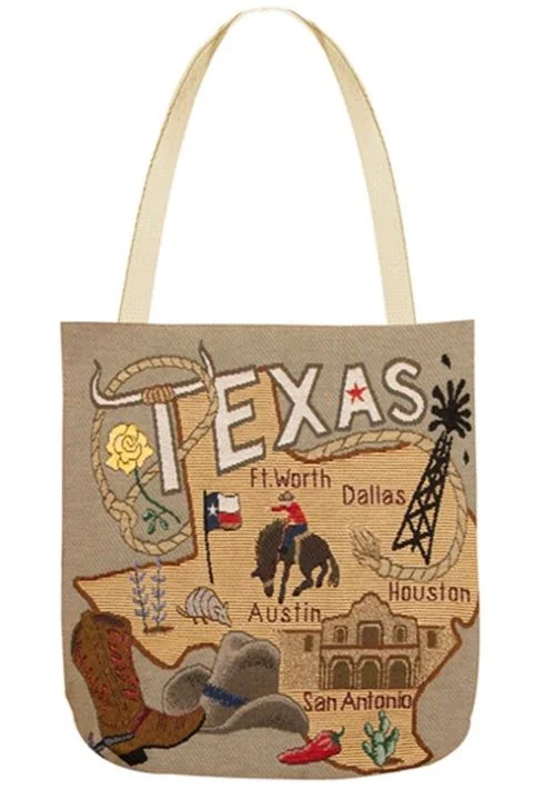 Designer Tote Bags in Vogue -State to State Texas Tote Bag