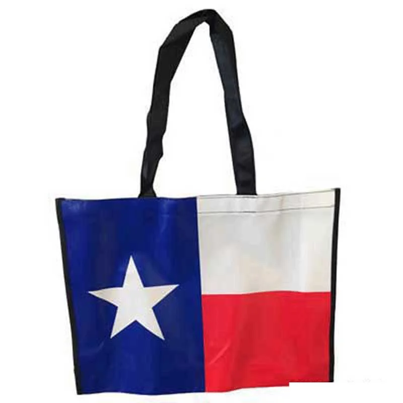 Tote Bags with Dots -Texas Flag Laminated Tote Bag