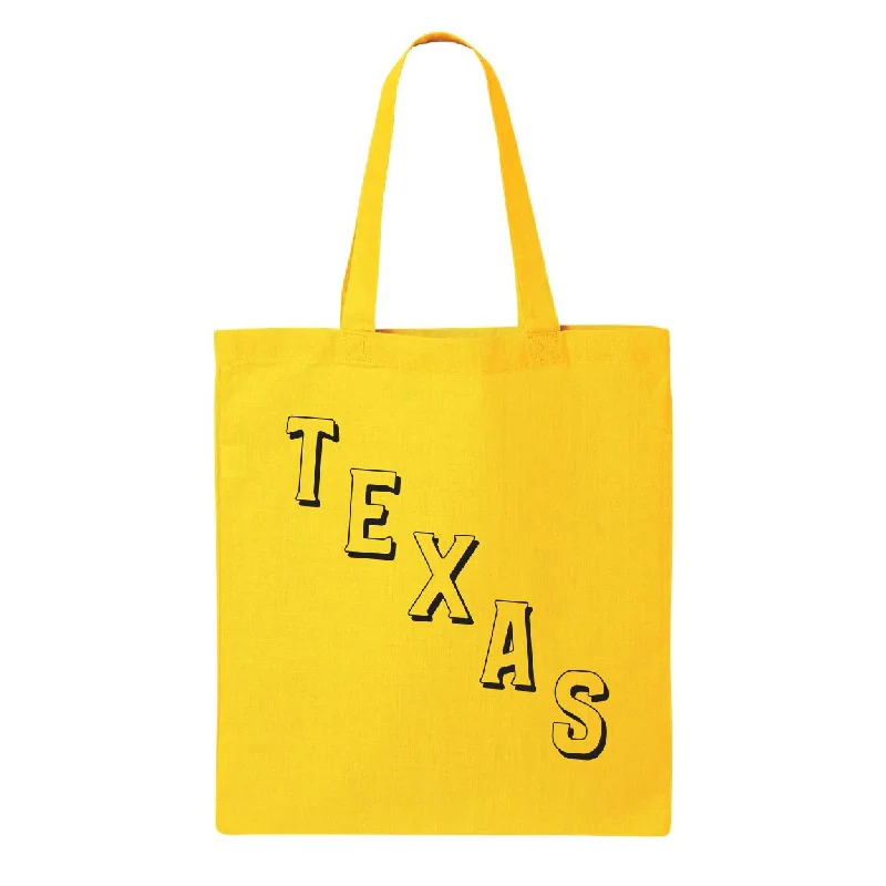 Adjustable Handle Tote Bags -Texas SLIDE Tote - Yellow