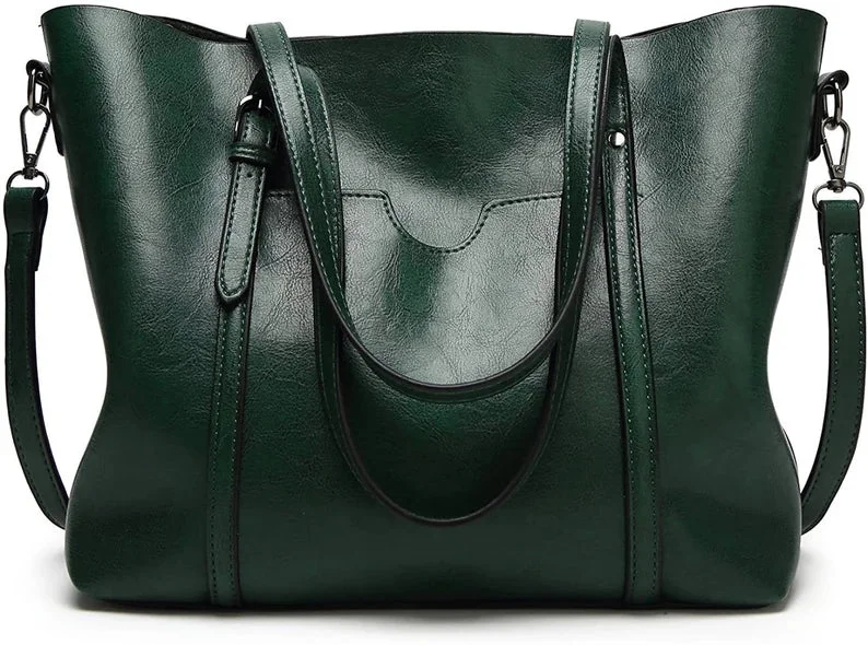 Rich emerald handle bags for jewel-tone sophistication -Timeless Elegance: The Ultimate High-Quality Leather Bag