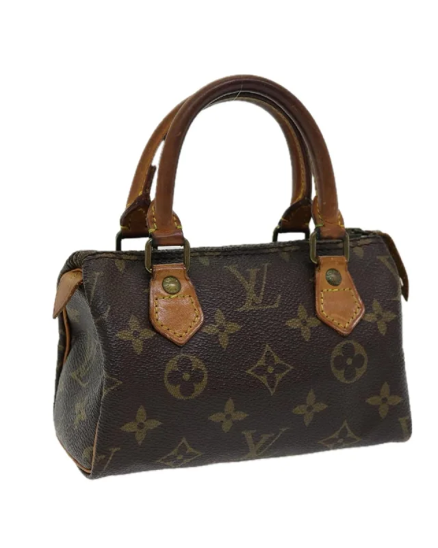 Designer Tote Bags in Vogue -Mini Speedy Hand Bag with Monogram Design