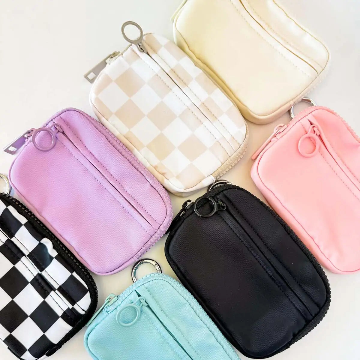 Tote Bags for Makeup -Wallet Cardholder Keychain (Assorted Colors)