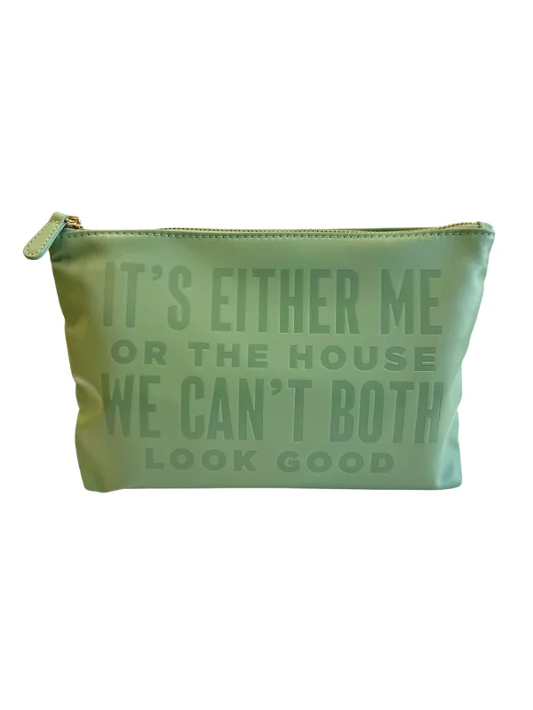 Vegan Leather Tote Bags -We Can't Both Look Good Catch All Pouch