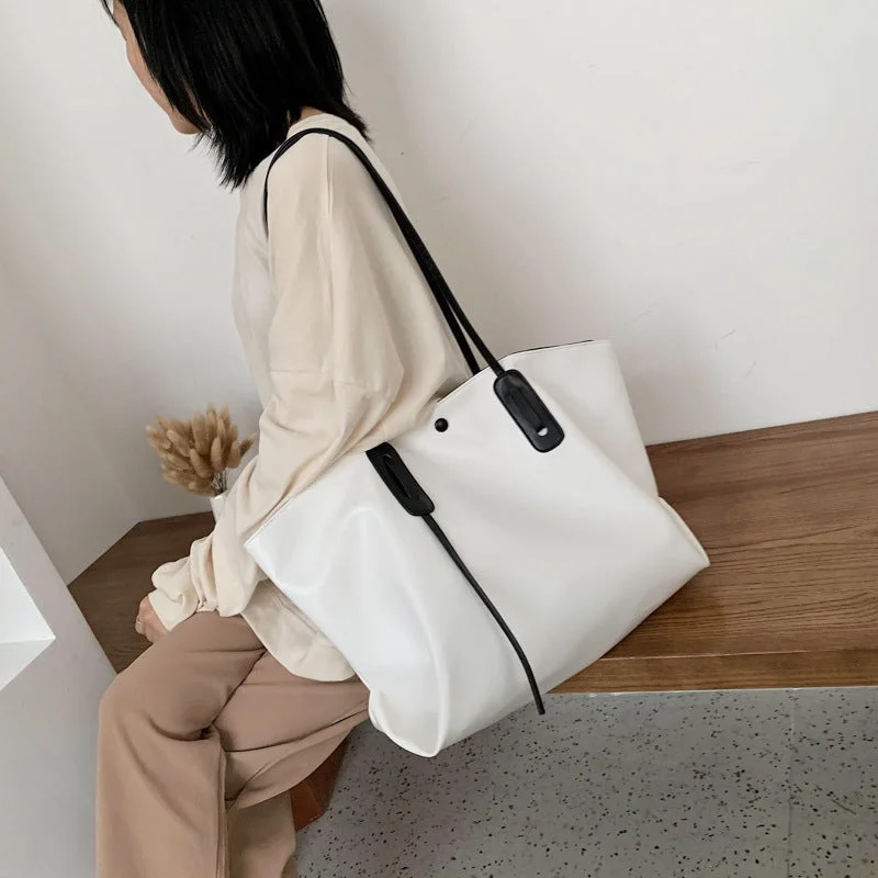 Short Handle Tote Bags for Handy -Women's Fashion Personality One Shoulder Handbag