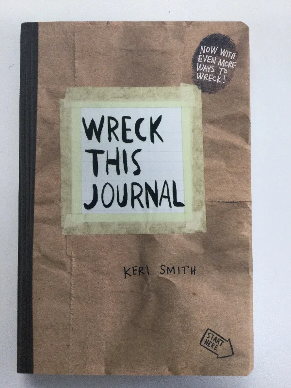 Tote Bags with Double Zippers -Wreck This Journal (Paper Bag)