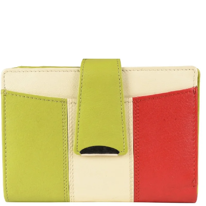 Lightweight linen handle bags for airy summer carry -ZMT09 ~ Mulitcoloured Ladies Wallet - CLEARANCE