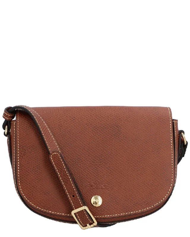 Sleek crescent crossbody bags with curved modern shapes -Longchamp Épure Small Canvas Crossbody