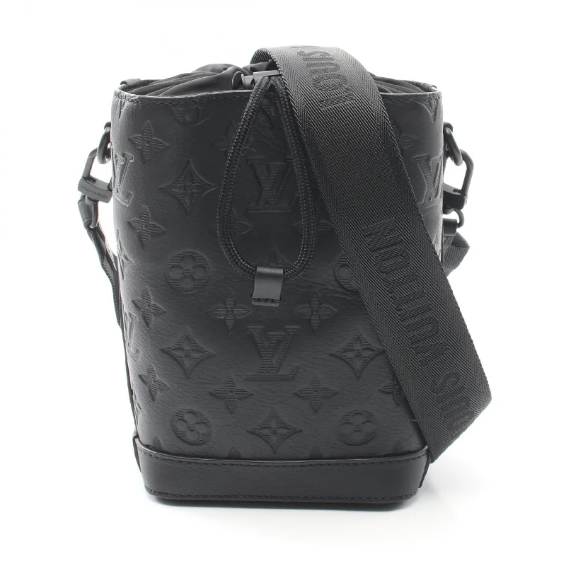 Flexible knit crossbody bags stretching for extra space -Louis Vuitton Monogram Shadow Leather Sling Bag