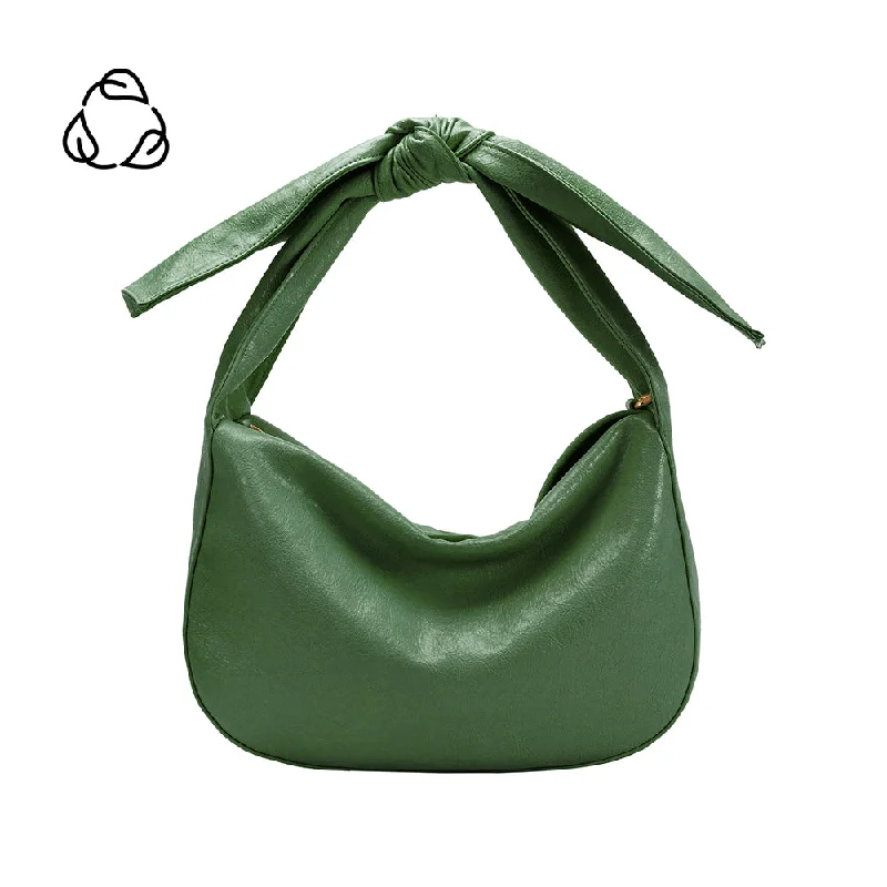 Lightweight silk crossbody bags for breezy evening wear -Marni Green Crinkle Bow Crossbody Bag