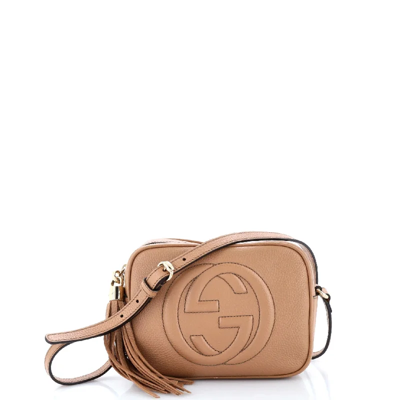 Eco-conscious hemp crossbody bags with natural fiber appeal -Soho Disco Crossbody Bag Leather Small