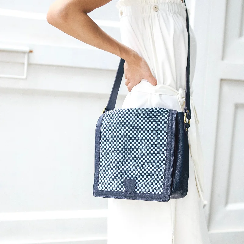 Vibrant violet crossbody bags for standout color pops -[Ready Today] Travel Bag Crossbody Monochrome Blue