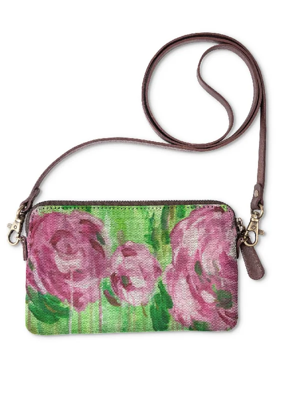 Fashionable evening clutches with unique metallic finishes and sculptural shapes for luxury -Cascading Roses Clutch