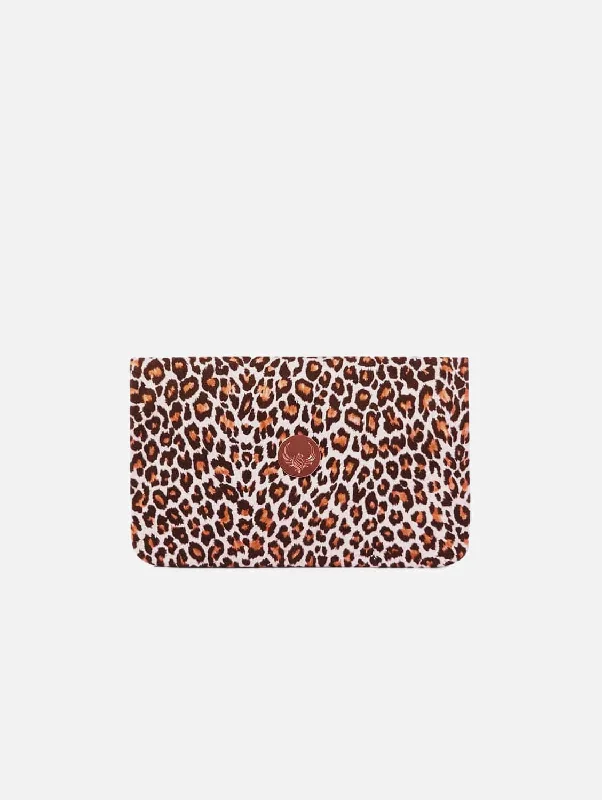 Formal evening bags with structured shapes and decorative elements for style and class -The Miami Vegan Leather Clutch | Leopard Print